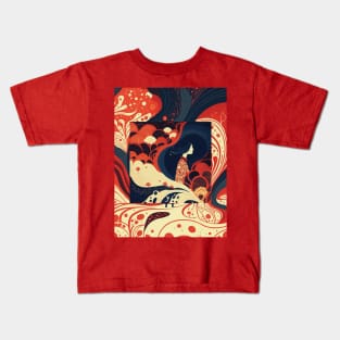 Abstract T-Shirt Design for Valentine's Day Kids T-Shirt